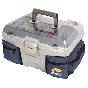  Plano Tackle Box with Chill Bag System (Blue/Silver)