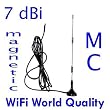 7 dBi Magnetic Mobile 3x WiFi Booster Antenna (for MC and Wardriving)