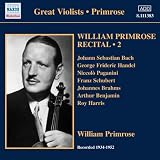 William Primrose Recital Volume 2  (Naxos Historical: 8.111383)