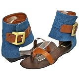 Bamboo Dexter-01 Bludn Women Sandal by Bamboo