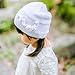 Toubaby Little Girls Crochet Hats Winter Fashion Knitted Hat 0-4t (0-12M, white)