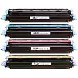 Hewlett Packard (HP) Color Laserjet 1600/2600 Set of 4 Compatible Laser Toner Cartridges: 1 each of Black Q6000A, Cyan Q6001A, Magenta Q6003A, Yellow Q6002A by LD Products