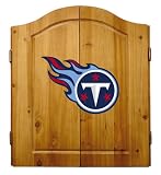 Imperial Tennessee Titans Licensed Solid Pine Cabinet and Bristle Dartboard Set