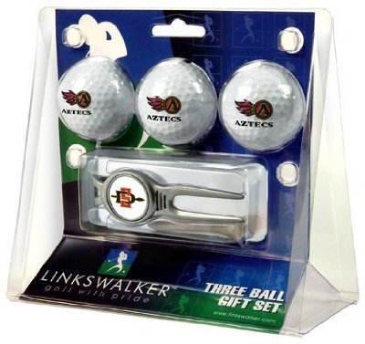 San Diego State Aztecs 3 Golf Ball Gift Pack W/ Kool Tool - Ncaa College Athletics