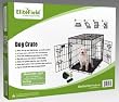 EliteField 24" 2-Door Folding Dog Crate, 24" Long X 18" Wide X 20" High