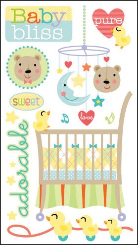 EK Success Sticko Baby Bliss Hearts Stickers