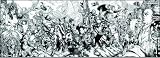  : X-Men #200 Black & White Door Poster By David Finch 55 x 20