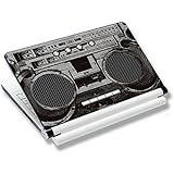 Meffort Inc 15 15.6 inch Laptop Skin Sticker Cover Art Decal Fits 13.3" 14" 15" 16" Notebook PC (Free 2 Wrist Pad) - Cassette Player Design