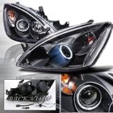 03-Up Mits Lancer Projector Headlight Black