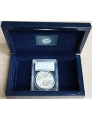 Single Detail Page Misc: 2011 Silver Eagle 1st Strike PCGS MS70 Struck at SF in Gift Box