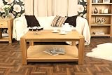Aston Solid Oak Coffee Table Large Baumhaus