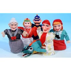 Handpuppen Sortiment Kasperlfiguren 6tlg m Krokodil