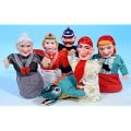 Handpuppen Sortiment Kasperlfiguren 6tlg m Krokodil