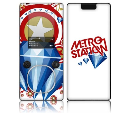  Music Skins MS-MSTA10166 Microsoft Zune- 4-8GB- Metro Station- Captain America Skin