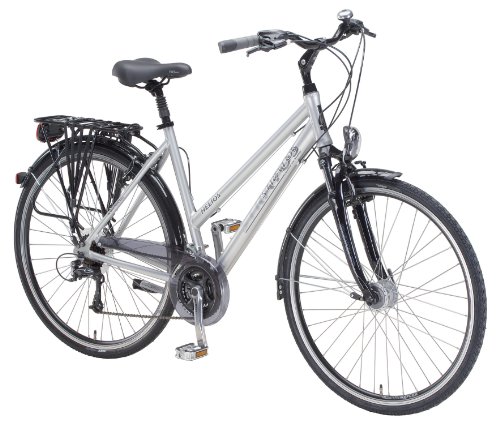 Stratos Damen Alu-Trekkingrad Entdecker 2, 24 Gang, eissilber, Rahmenh&ouml;he: 50 cm, Reifengr Preisvergleich