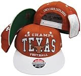 Texas Longhorns 4X National Football Champs Plastic Snapback Adjustable Plastic Snap Back Hat / Cap