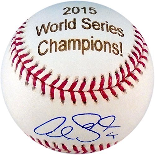 Alex Gordon Autographed Laser Engraved 2015 World Series Champions Baseball