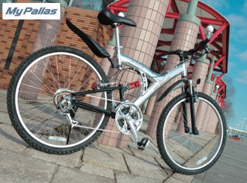 マイパラス 26インチ自転車 M-75 MTB26・21SP・Wサス/アルミフレーム ポリッシュ・ブラック
