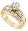 0.20CTW DIAMOND MICRO PAVE BRIDAL SET Size 7