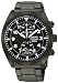 Seiko #SNN233 Men's Black IP Stainless Steel Chronograph Watch
