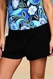 Beach Belle Black Shorts Bottom - Women's Swimsuit Plus Size Swimsuits