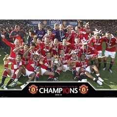 1art1 54605 Fu�ball - Manchester United Premier League Champions 10/11 Poster, 91 x 61 cm
