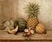 Pineapple and Orchid Decorative Art Poster Print by Pamela Gladding, 10x8