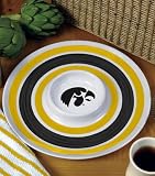 Iowa Hawkeyes Melamine 14 Chip and Dip Set