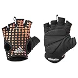 adidas Women's Climalite Gym & Fitness Graphic Gloves (F49729) (Black / Flash Orange / Iron Metallic)