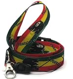 Lanyard Key Strap Id Holder Rasta Freedom