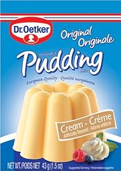 Dr. Oetker Cream Pudding, 1.4-Ounce, 3-Count Pouches (Pack of 10)
