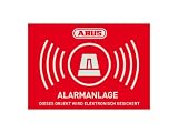 Abus AU1422 Warnaufkleber Alarm -D- 148 x 105 mm