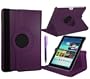 P�rpura Samsung Galaxy Tab 2 10.1 Funda de cuero inteligente con 360 � de rotaci�n acci�n giratoria para orientaci�n vertical y horizontal con Free Screen Protector y Stylus Touch Pen P5100 por Stuff4 �