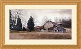 Farm on the Hill Framed Art Print by Ray Hendershot, 39.45 in. x 23.95 in. Framed