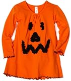 Love U Lots Baby-Girls Infant Ruffle Pumpkin Face Gathered Neck Tunic Top