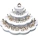 White Ring Display Holds 29 Rings Jewelry Stand New