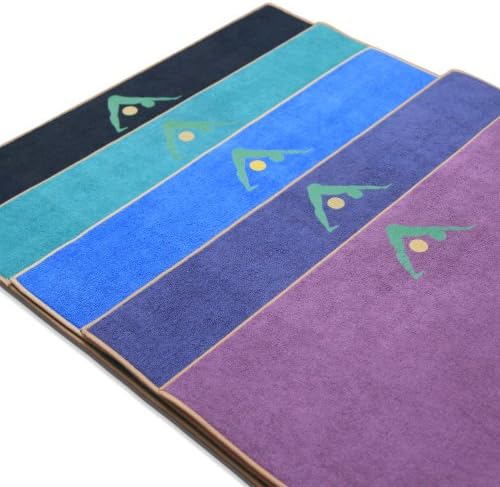 Aurorae Synergy 2-in-1 Yoga Mat with Integrated Towel - 5mm Thick, 72" Long. US Patent Protected
