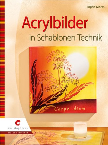 christophorus Acrylbilder in Schablonen-Technik