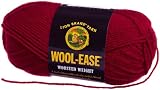 Lion Brand Yarn 620-138 Wool-Ease Yarn, Cranberry