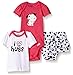 Gerber Baby Three-piece Bodysuit Lap-shoulder Shirt and Skort Set, Dalmatian, 6-9 Months