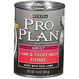 Pro Plan Canned Dog Food, Adult Lamb and Vegetables Entrée Slices in Gravy (Pack of 12 13...