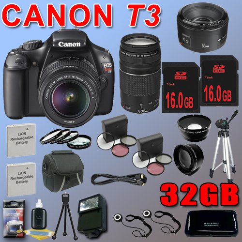 Canon EOS Rebel T3 Digital SLR Camera (1100D) 