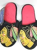 Chicago Blackhawks NHL 2011 Big Logo Two Tone Hard Sole Slippers - XL