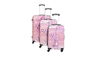 Lollipops Set de 3 trolleys rígidos (Rosa)