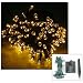 17 METRE LED SOLAR FAIRY STRING LIGHTS WITH 170 LED's in WARM WHITE ** HIGH QUALITY OUTDOOR GARDEN LIGHTING - IDEAL FOR WEDDINGS, CHRISTMAS, PARTY, ETC **
