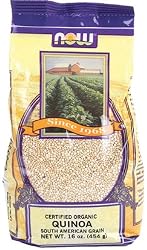 NOW Foods Organic Quinoa Grain ,  16 Ounce Bags (Pack of 6)