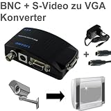 Ligawo � Premium BNC VGA Konverter - BNC S-Video VGA zu VGA Konverter mit Wide Screen + Upskaler bis 1080p + hochwertiges Netzteil + 3D Video Processing - Ideal f�r BNC Kamera Sicherheits- oder �berwachungskameravon "Ligawo �"