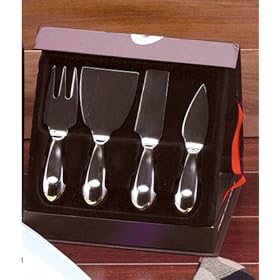 4 Pc. Stainless Steel Cheese Knife Set By Steel Function by