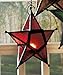 Hanging Glass Star Candle Holder - Set of 3