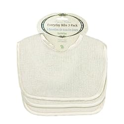 Bumkins Organic Cotton Everyday Bib 3-Pack - Natural